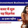 Low Investment Business Ideas in Hindi - कम बजट में अच्छा बिजनेस कौन सा है